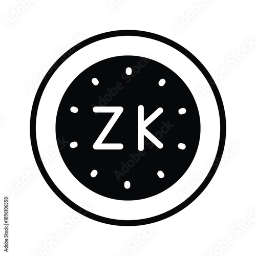 A captivating glyph icon of zambian kwacha is ready