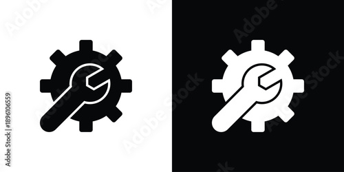 Setting Icon Sheet Black And White