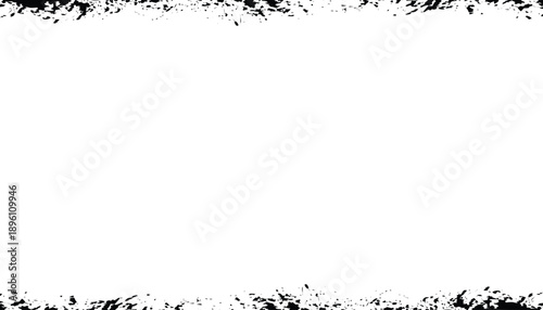 A black and white image with a white background and a black border at the top and bottom