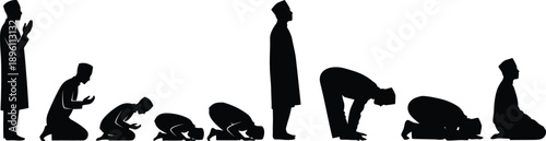 Human evolution stages depicted in a black silhouette high quality professional