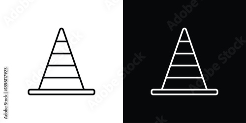 Cone Icon Sheet Black And White