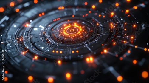 Wallpaper Mural Abstract Technology Core and Data Network abstract technology data network core futuristic digital Torontodigital.ca