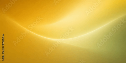 Billede på lærred Soft yellow abstract background with flowing light curves and gentle gradient su