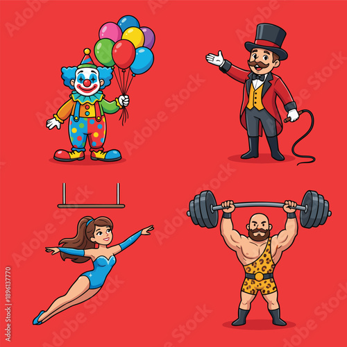 Circus Performers and Acts Collection.