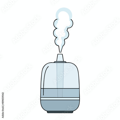 Humidifier releasing mist into the air