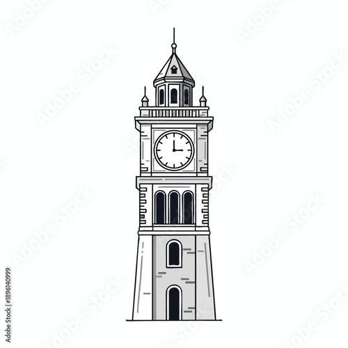 Illustration of a Clock Tower