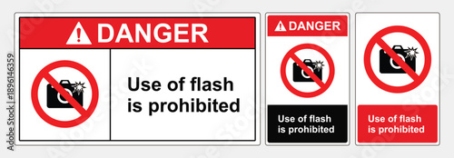 Safety Sign Do not use the flash in this area