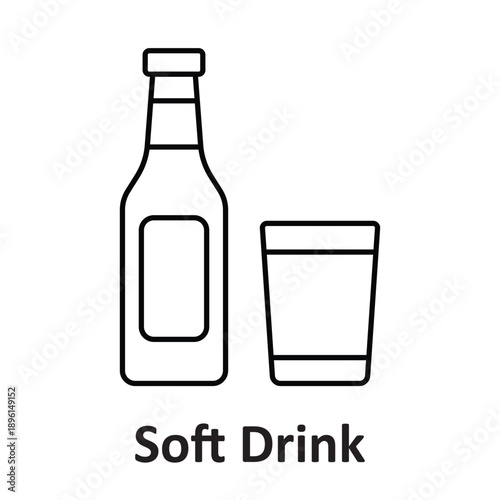 Soft Drink Vector icon which can easily modify or edit