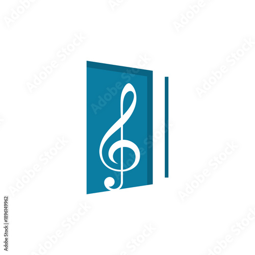 music book logo vector icon