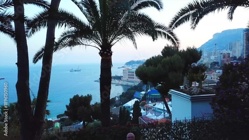 Monte Carlo, Monaco - Cityscape Skyline, Sea Landscape - Cinematic Sky View Discover the magnificence of Monte Carlo, in the heart of Monaco, France. Enjoy breathtaking sea views of the French Riviera