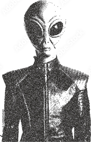 Alien y2k retro stipple art ufo brutalist halftone vector png transparent, galaxy 2000s photocopy effect tattoo aesthetic