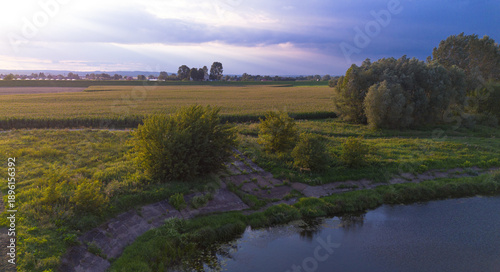 View of the river wisla in Grudziadzu