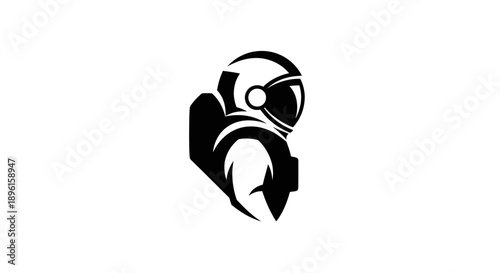 Astronaut Helmet Silhouette