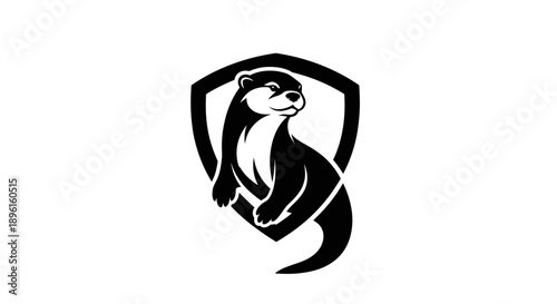 Otter within a shield logo