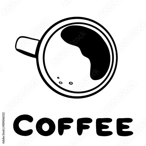 Americano Coffee Cup Isolated on White Background, Hot Caffeine Beverage for Cafe Menu
