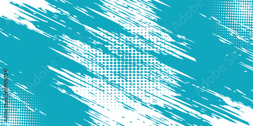 Dots halftone white and blue color pattern gradient grunge texture background. Dots pop art comics sport style vector illustration. vector grunge and dot. eps 10