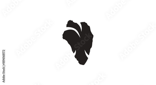 Abstract Leaf Silhouette Logo
