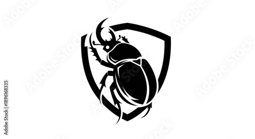 Scarab Beetle Shield Logo