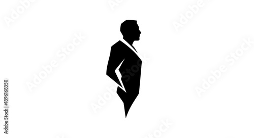 Man in Suit Silhouette
