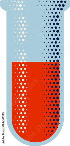 A test tube with chemical r...