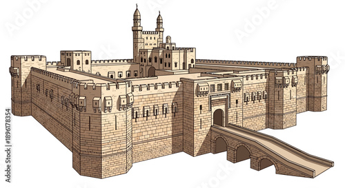 Large Model of a Castle.