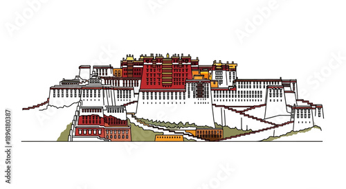 Potala Palace in Lhasa Tibet.