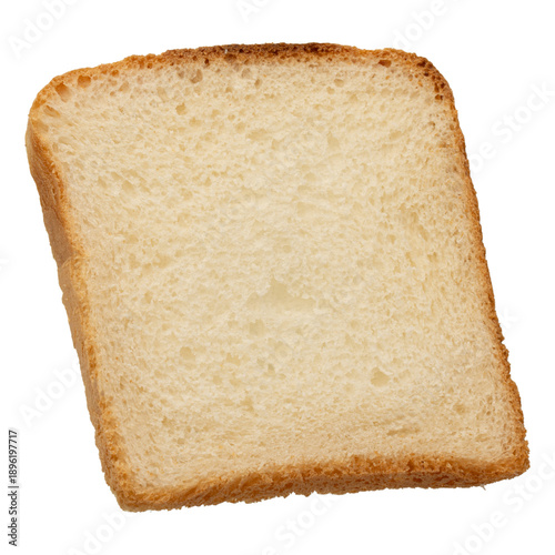 Photography White bread toasts isolated on white background