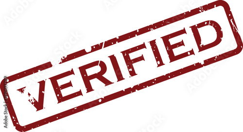 A red rectangular rubber stamp mark with the word VERIFIED indicates authenticity or confirmed status