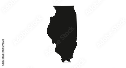 Illinois State Silhouette Outline