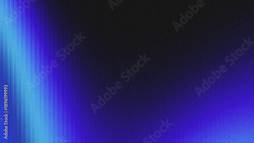 Abstract gradient background with vertical glass-like grooves, blending light cyan, purple, and black tones: grainy texture and digital noise.