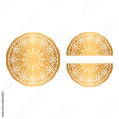 luxury ethnic golden mandala for indian wedding invitation card template design islamic arabic mandala ornament background