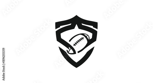 American Football Shield Logo