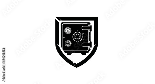Shield with Safe Icon