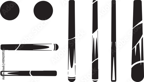 Black and white pencils with creative abstract designs shown