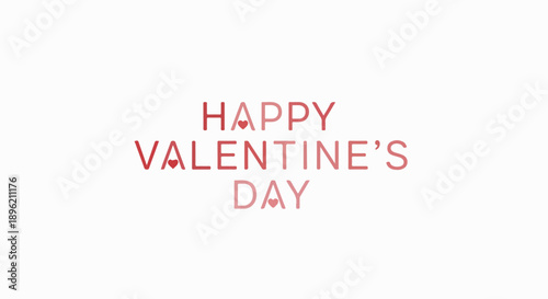 Digital graphic with 'HAPPY VALENTINE'S DAY' text in red on a white background.