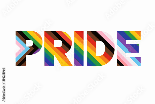 Colorful Pride Word Design