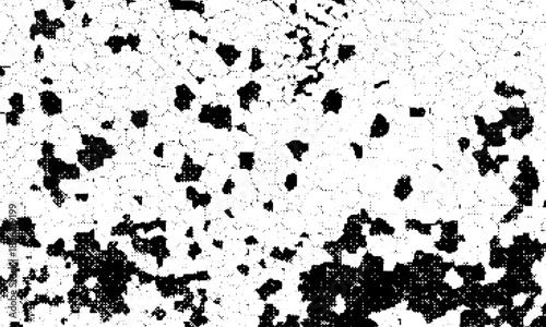 Dotted halftone texture background. Black and white pop art gradient overlay. Fading grunge gritty noise wallpaper. Weathered pixelated comic backdrop. Vector bitmap subtle vanishing surface retro