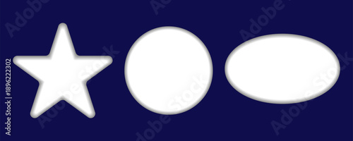 Set of geometric shapes