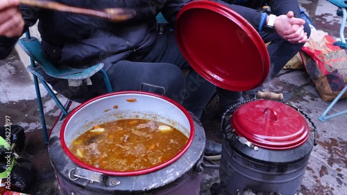 Traditional stew cooked in a 