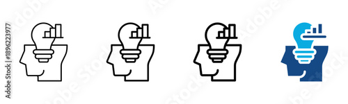 Insight Icon Different Style Outline Collection Set Vector Illustration
