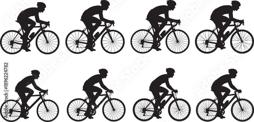 Black Silhouette Vector Set of Professional Musicians and Singers Performing with Violin Saxophone Guitar Trumpet and Piano for Live Concert Music Festival and Entertainment Designs