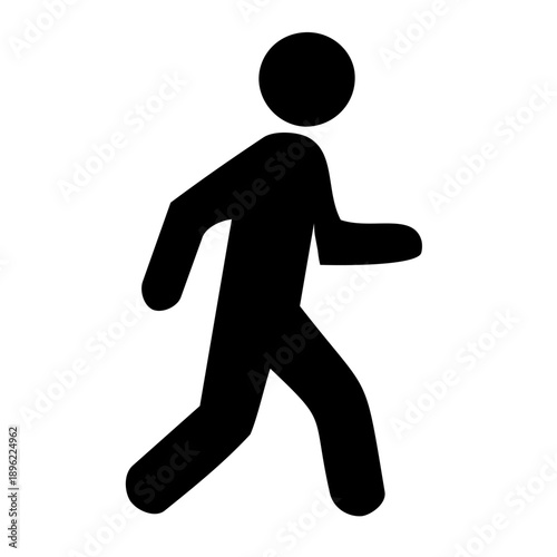 Walking Person Pictogram Icon　歩く人