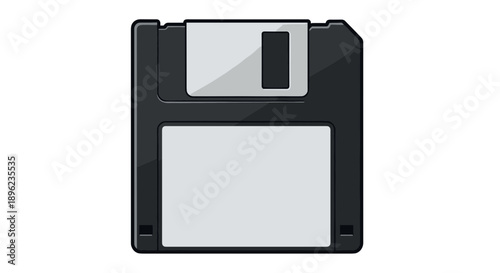 Black Floppy Disk Storage Device 1.