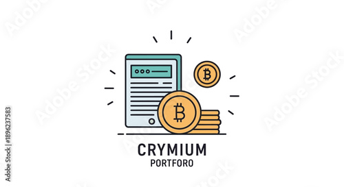 Cryptocurrency portfolio management on digital device.