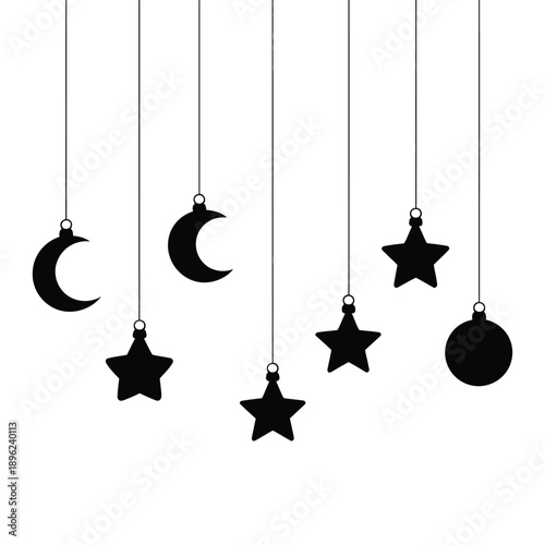 Simple black and white icon depicting the kaaba with pilgrims around it