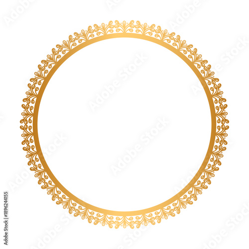 Golden circle frame border