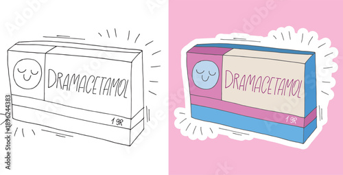 Trendy hand drawn doodle lettering quote, lettering sticker. Lettering for t-shirt design, mug print, bag print, clothes fashion. 100% hand drawn vector image.
