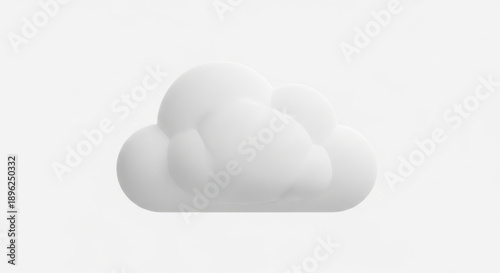 Cloud Icon on White Background