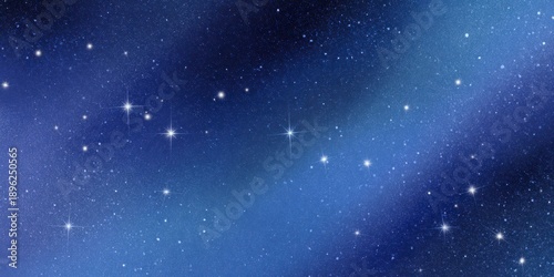 a blank, magical scroll background with stars, featuring dark blue and light blue colors, and a detailed texture on the paper