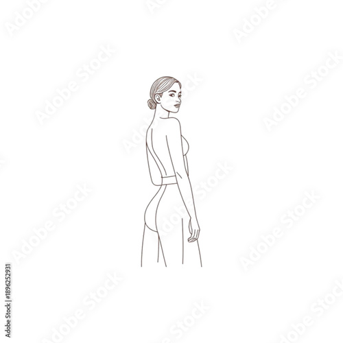 vector illustration of a girl 